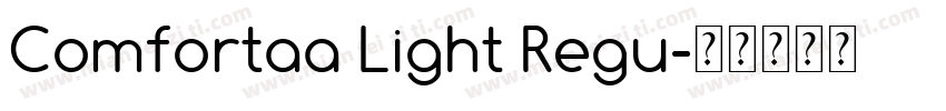 Comfortaa Light Regu字体转换